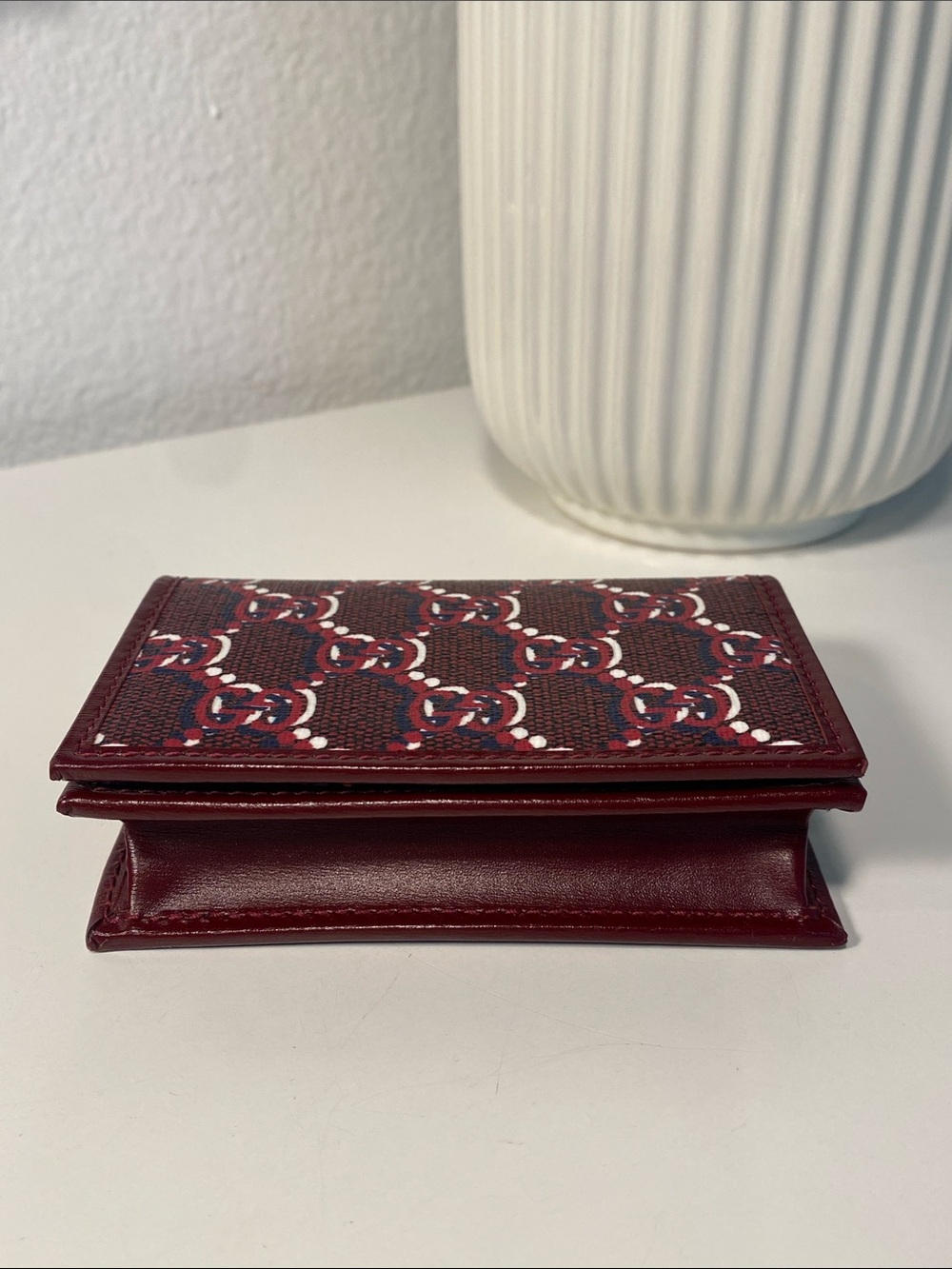 GUCCI Shadow Print Card Case With Box & COA - Picture 6 of 14